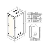 19" 42U 600X600 MM DİKİLİ TİP RACK KABİN